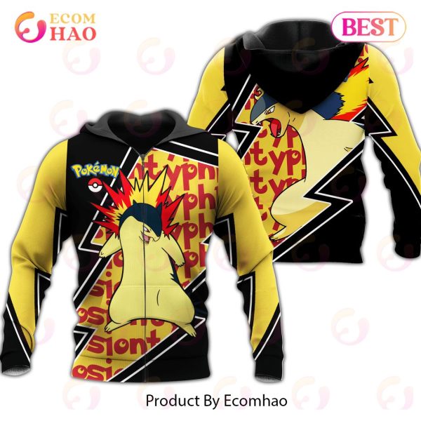 Typhlosion Zip Hoodie Costume Pokemon