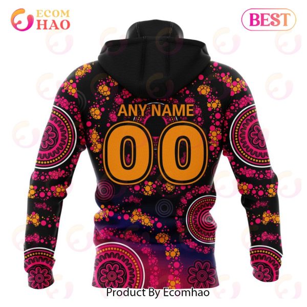 NRL Canberra Raiders Special Pink Breast Cancer Design 3D Hoodie