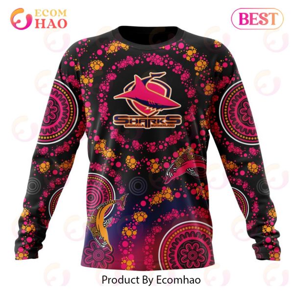 NRL Cronulla-Sutherland Sharks Special Pink Breast Cancer Design 3D Hoodie