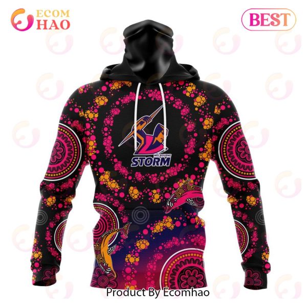 NRL Melbourne Storm Special Pink Breast Cancer Design 3D Hoodie