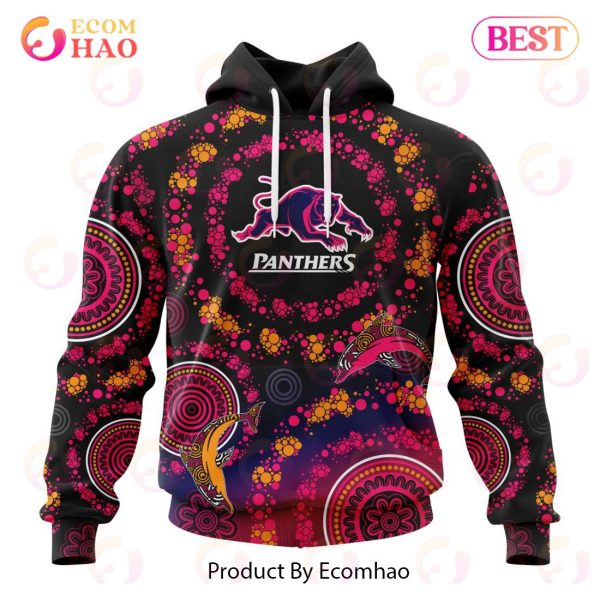 NRL Penrith Panthers Special Pink Breast Cancer Design 3D Hoodie
