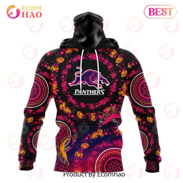 NRL Penrith Panthers Special Pink Breast Cancer Design 3D Hoodie