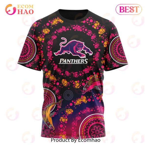 NRL Penrith Panthers Special Pink Breast Cancer Design 3D Hoodie