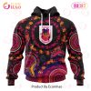 NRL Penrith Panthers Special Pink Breast Cancer Design 3D Hoodie