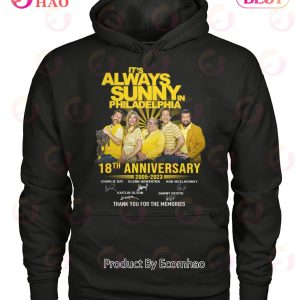 It’s Always Sunny In Philadelphia 18th Anniversary 2005 – 2023 Signed Thank You For The Memories T-Shirt