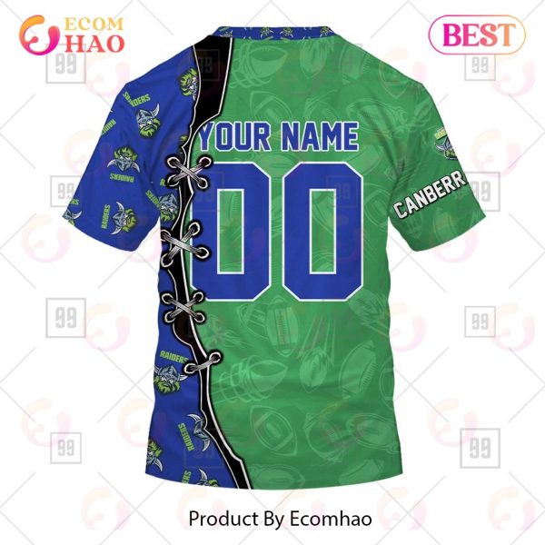 Personalized NRL Warrior Canberra Raiders 3D Hoodie