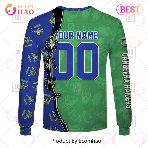 Personalized NRL Warrior Canberra Raiders 3D Hoodie