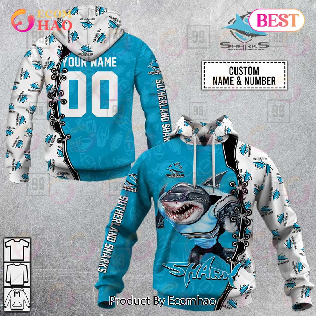 Personalized NRL Warrior Brisbane Broncos 3D Hoodie