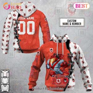 Personalized NRL Warrior ST George Illawarra Dragons 3D Hoodie Personalized NRL Warrior ST George Illawarra Dragons 3D Hoodie
