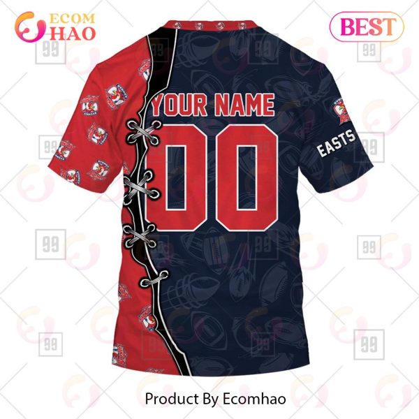 Personalized NRL Warrior Sydney Roosters 3D Hoodie