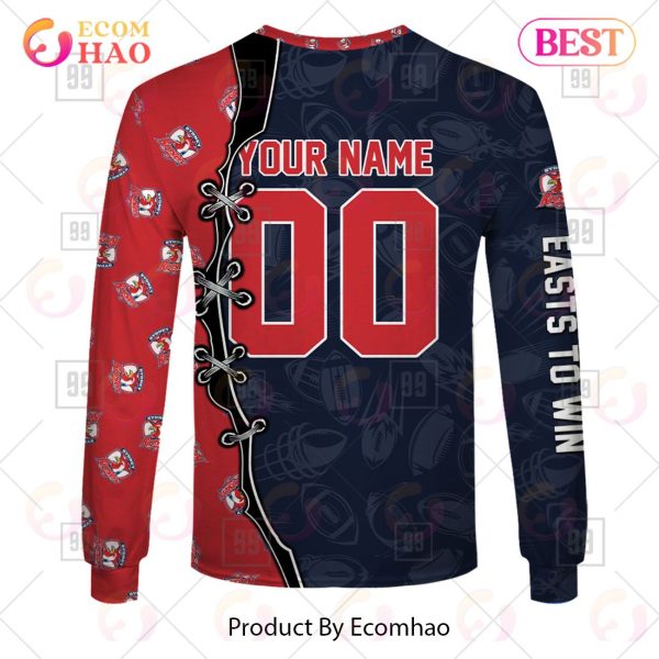 Personalized NRL Warrior Sydney Roosters 3D Hoodie