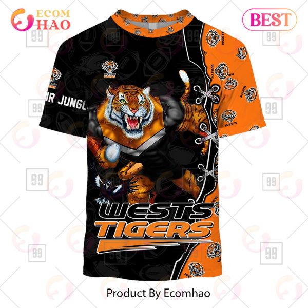 Personalized NRL Warrior Wests Tigers 3D Hoodie