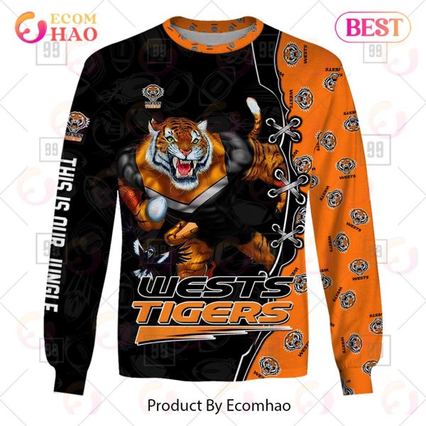Personalized NRL Warrior Wests Tigers 3D Hoodie