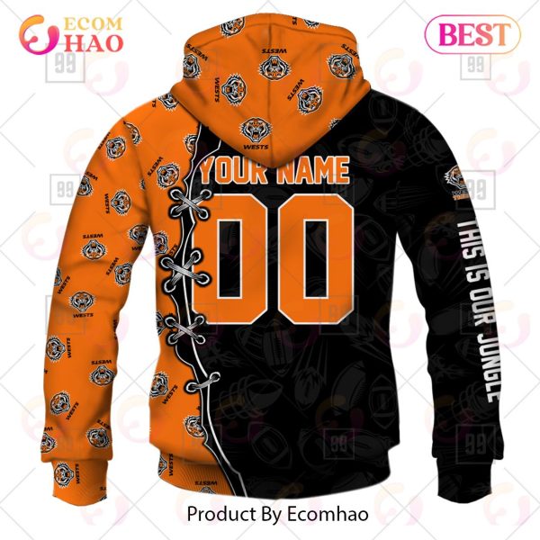 Personalized NRL Warrior Wests Tigers 3D Hoodie
