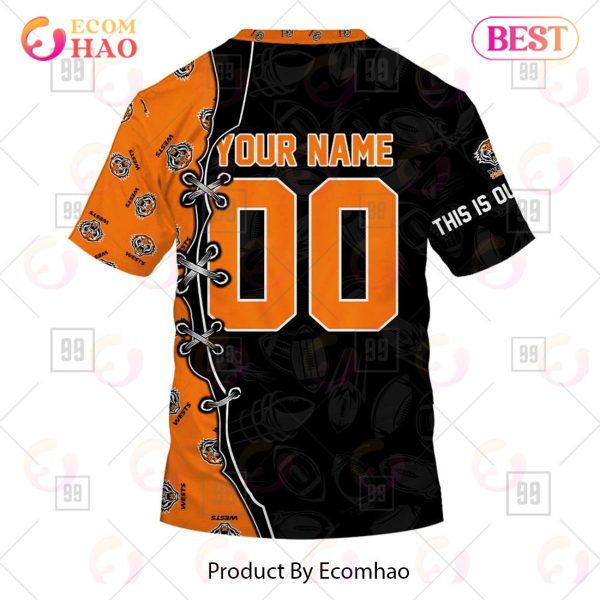 Personalized NRL Warrior Wests Tigers 3D Hoodie