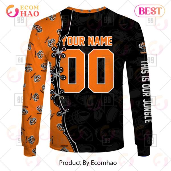 Personalized NRL Warrior Wests Tigers 3D Hoodie