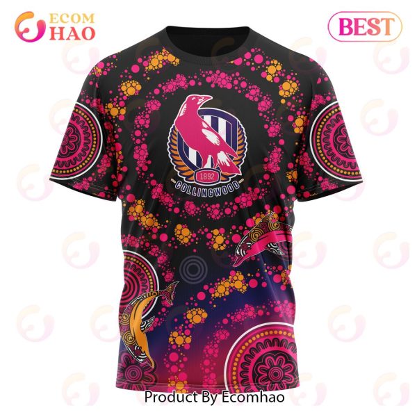 AFL Collingwood Football Club Special Pink Breast Cancer Design 3D Hoodie
