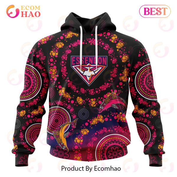 AFL Essendon Football Club Special Pink Breast Cancer Design 3D Hoodie
