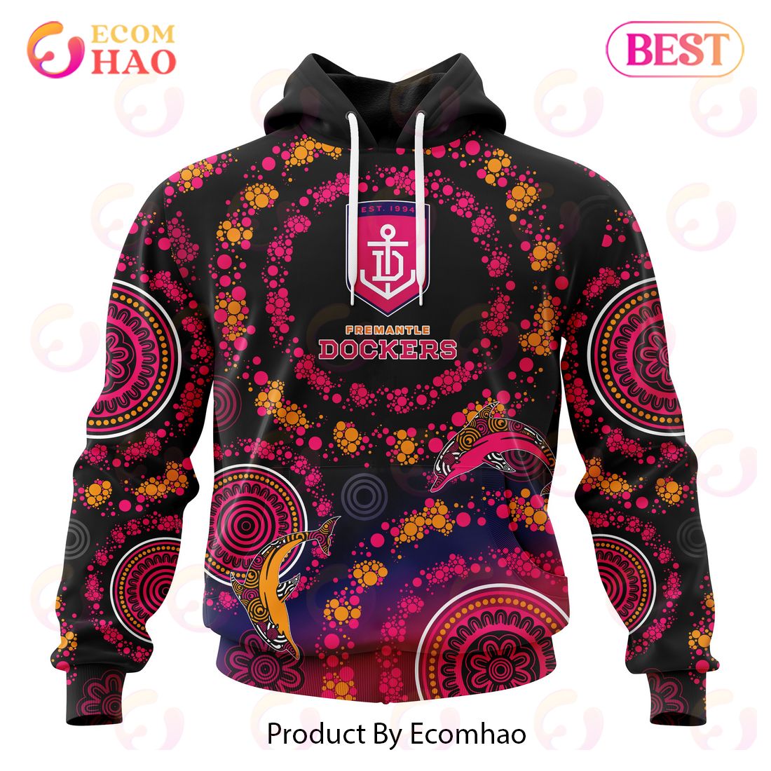 AFL Fremantle Dockers Special Pink Breast Cancer Design 3D Hoodie