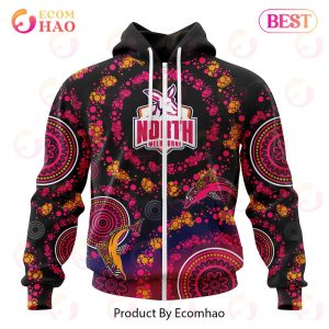 AFL North Melbourne Football Club Special Pink Breast Cancer Design 3D Hoodie