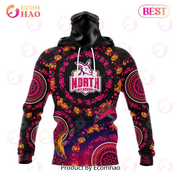 AFL North Melbourne Football Club Special Pink Breast Cancer Design 3D Hoodie