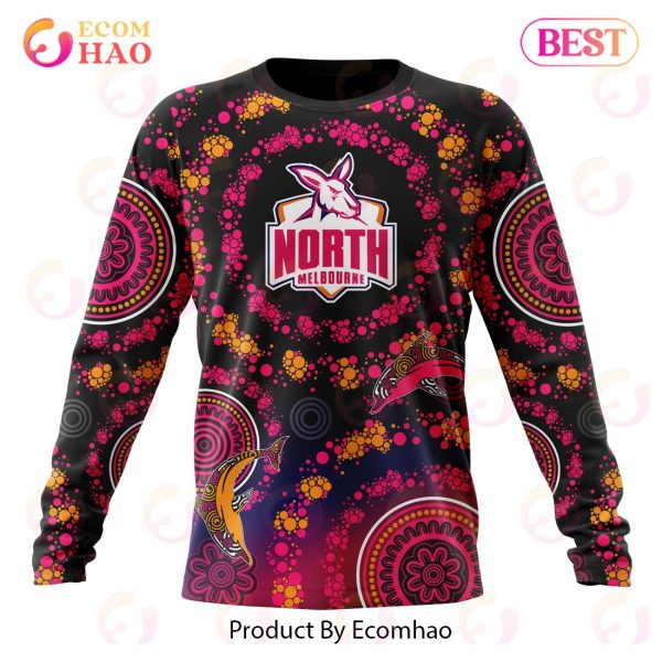 AFL North Melbourne Football Club Special Pink Breast Cancer Design 3D Hoodie