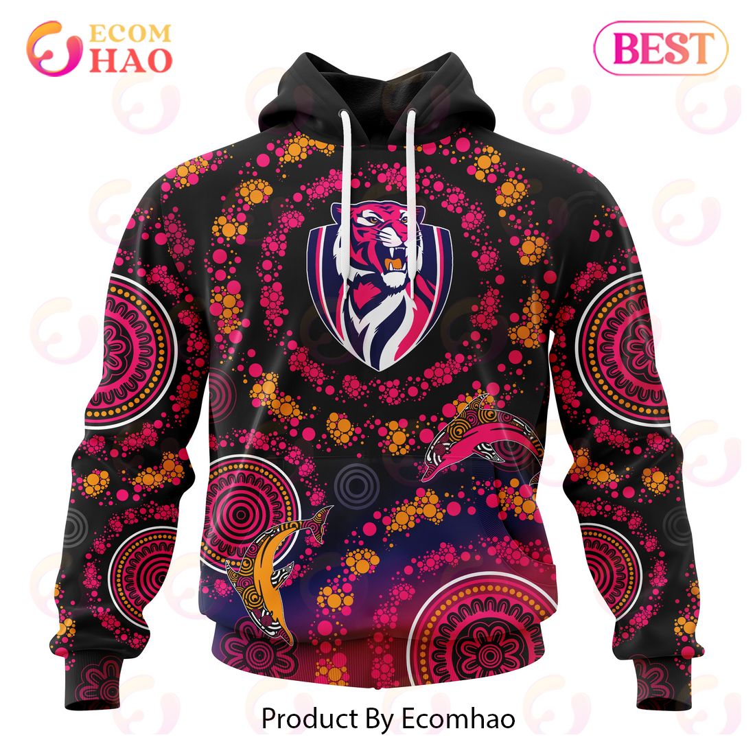 AFL Richmond Tigers Special Pink Breast Cancer Design 3D Hoodie