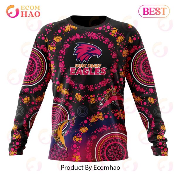 AFL West Coast Eagles Special Pink Breast Cancer Design 3D Hoodie
