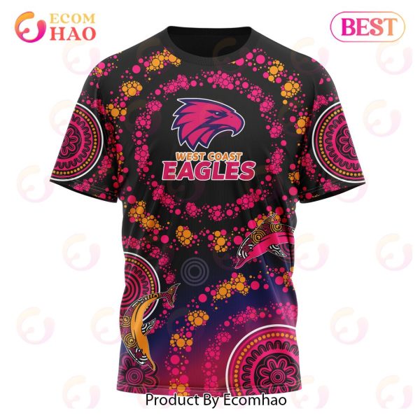 AFL West Coast Eagles Special Pink Breast Cancer Design 3D Hoodie