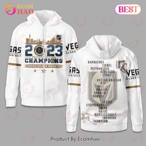 NHL Vegas Golden Knights Western Conference Champions White 3D Hoodie