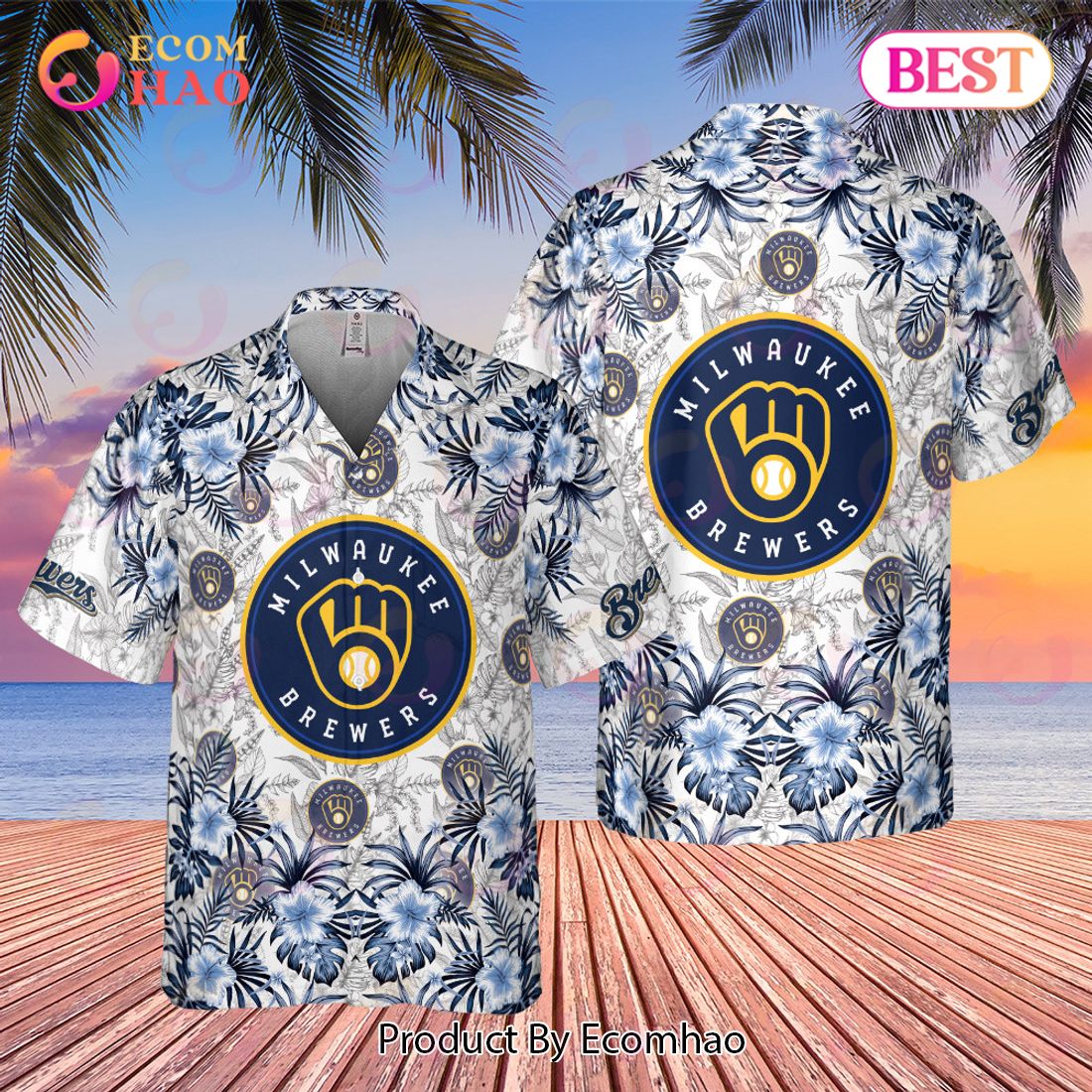 HOT] Milwaukee Brewers – Major League Baseball 2023 AOP Hawaiian Shirt