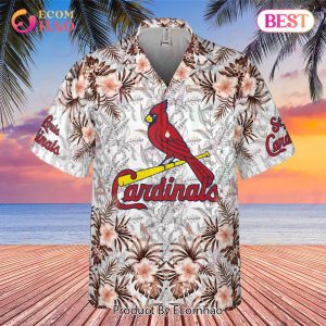 STL Cardinals Hawaiian Shirt Beach Coconut Tree St Louis Cardinals