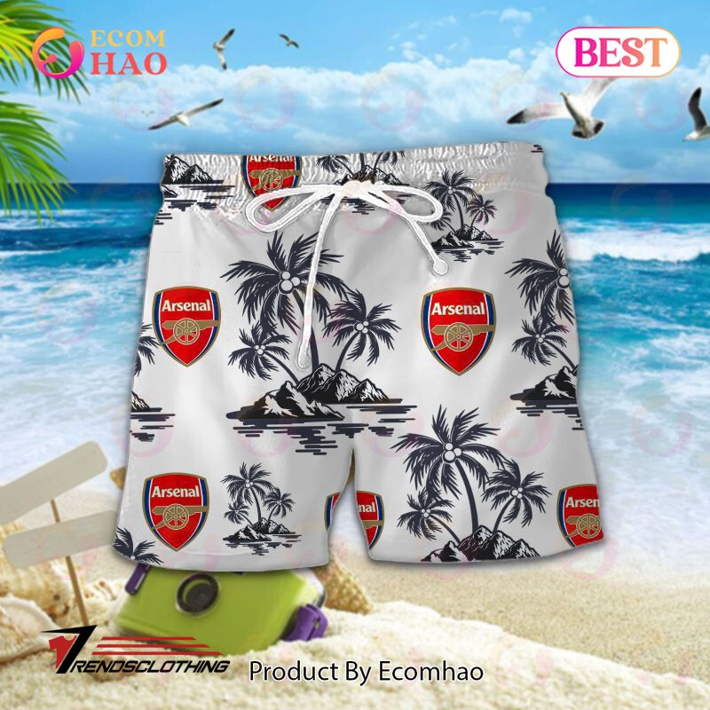 Arsenal F.C. EPL Hawaiian Shirt And Short