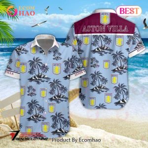 Aston Villa F.C EPL Hawaiian Shirt And Short Aston Villa F.C EPL Hawaiian Shirt And Short