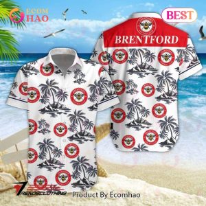 Brentford FC EPL Hawaiian Shirt And Short Brentford FC EPL Hawaiian Shirt And Short