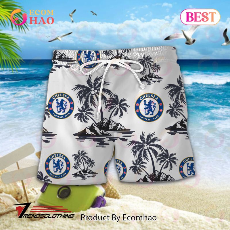 Chelsea F.C. EPL Hawaiian Shirt And Short