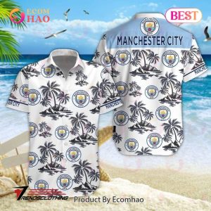 Manchester City F.C EPL Hawaiian Shirt And Short Manchester City F.C EPL Hawaiian Shirt And Short