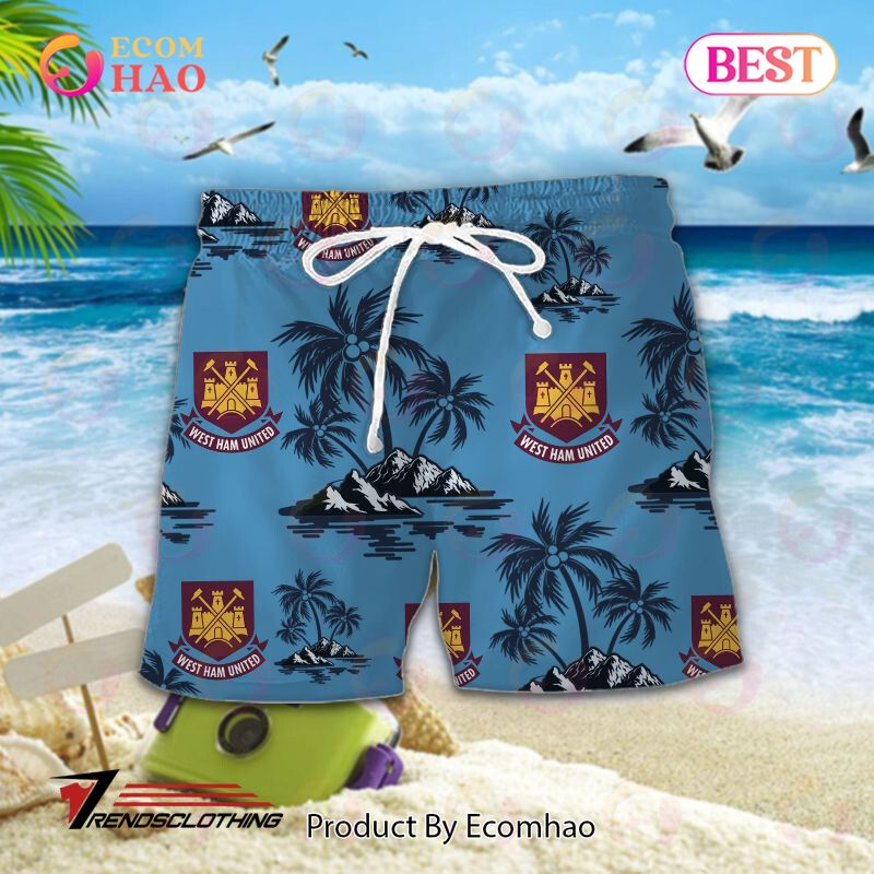 West Ham United F.C EPL Hawaiian Shirt And Short