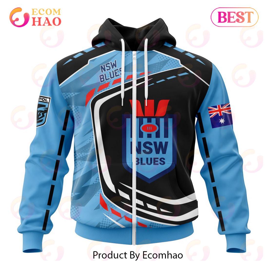 Personalized State Of Origin NSW Blues Special Design 3D Hoodie