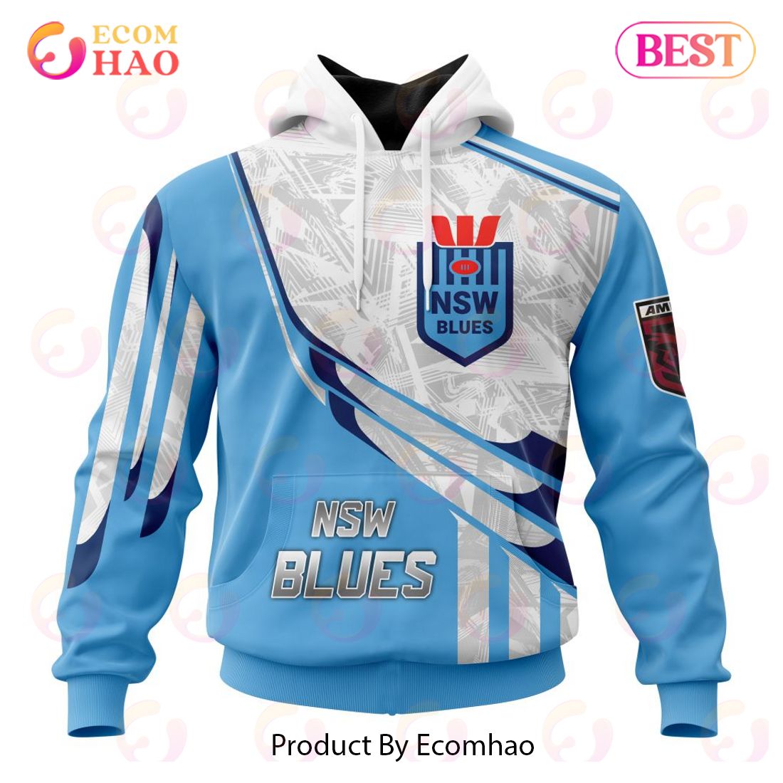 State Of Origin NSW Blues Special Design 3D Hoodie