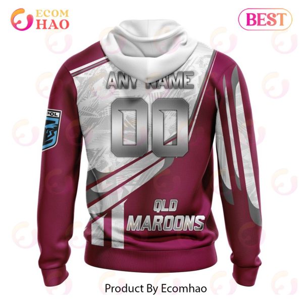 State Of Origin QLD Maroons Special Design 3D Hoodie