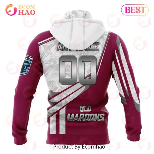 State Of Origin QLD Maroons Special Design 3D Hoodie