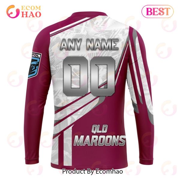 State Of Origin QLD Maroons Special Design 3D Hoodie