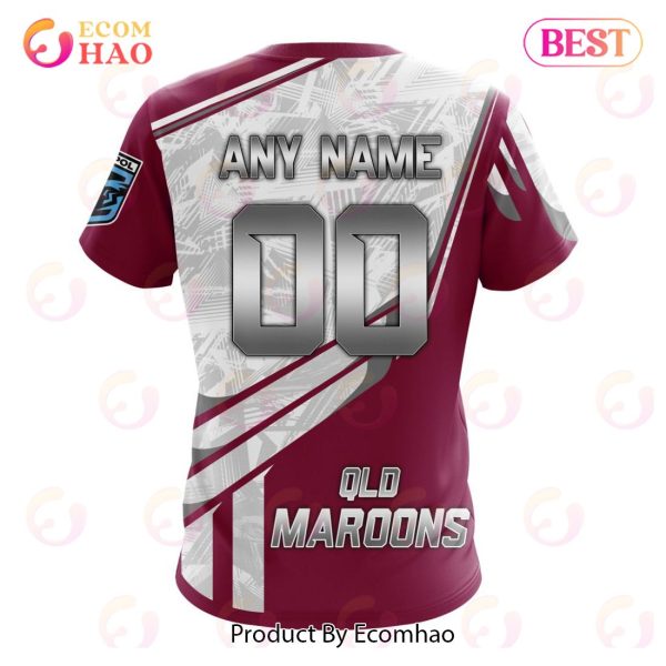 State Of Origin QLD Maroons Special Design 3D Hoodie