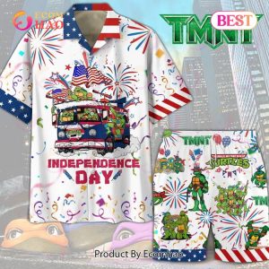 TMNT Independence Day Hawaiian Shirt And Short