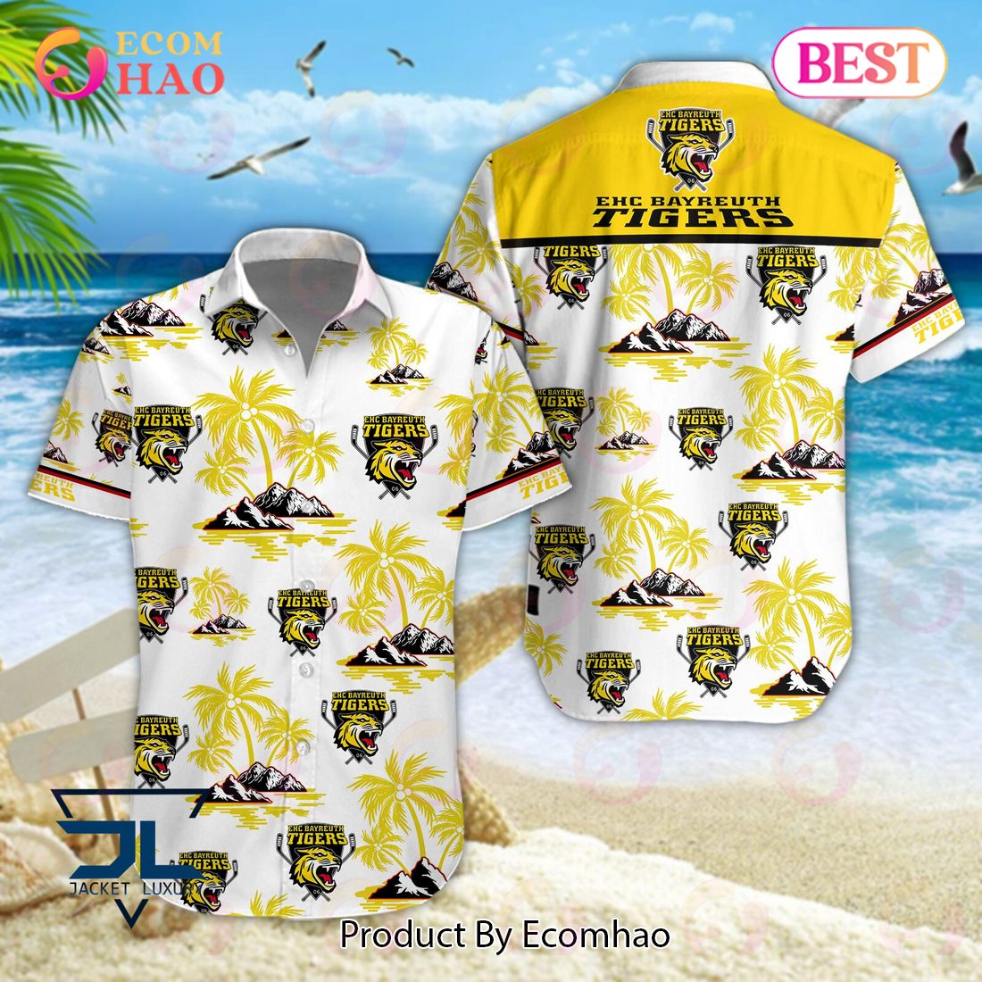 Bayreuth Tigers PENNY DEL und DEL 2 Hawaiian Shirt