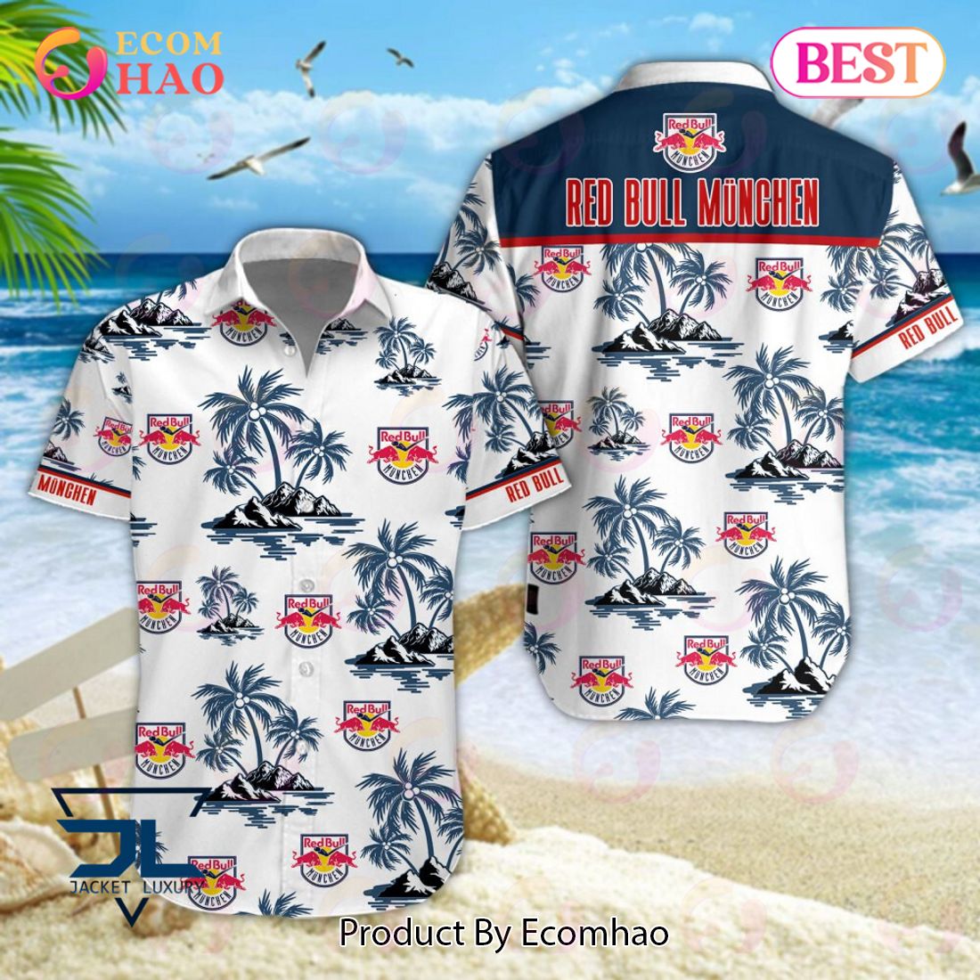 EHC Red Bull Munchen PENNY DEL und DEL 2 Hawaiian Shirt