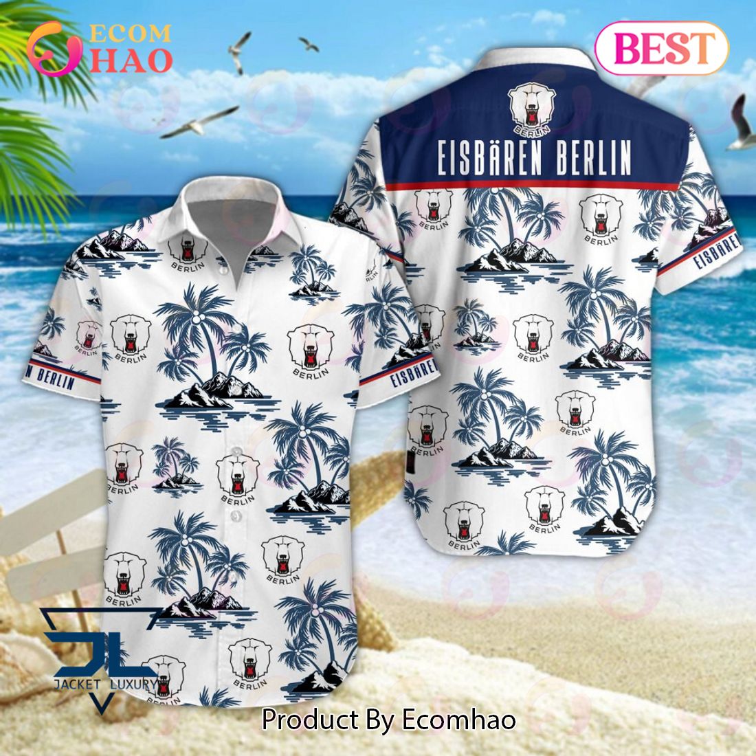 Eisbaren Berlin PENNY DEL und DEL 2 Hawaiian Shirt