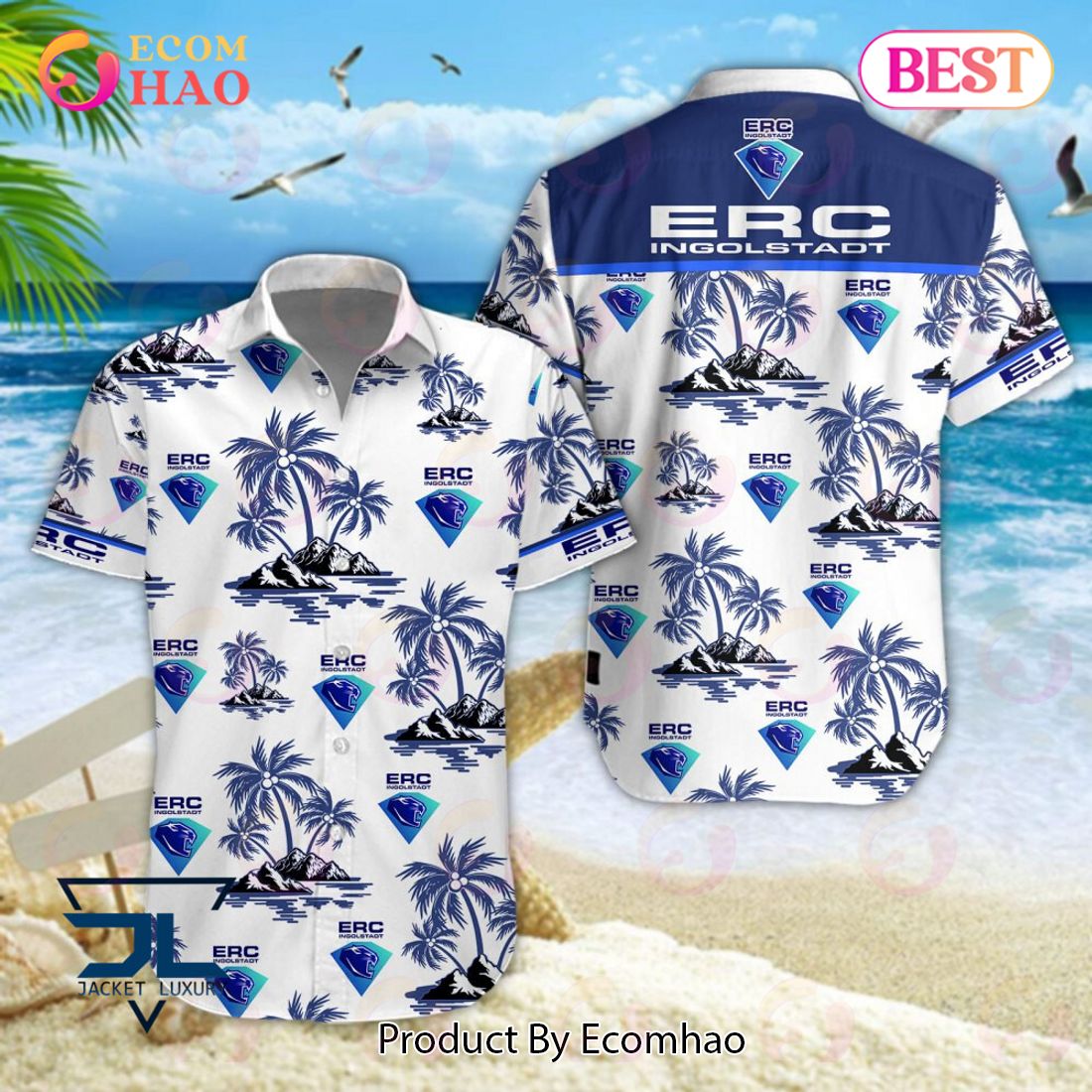 ERC Ingolstadt PENNY DEL und DEL 2 Hawaiian Shirt