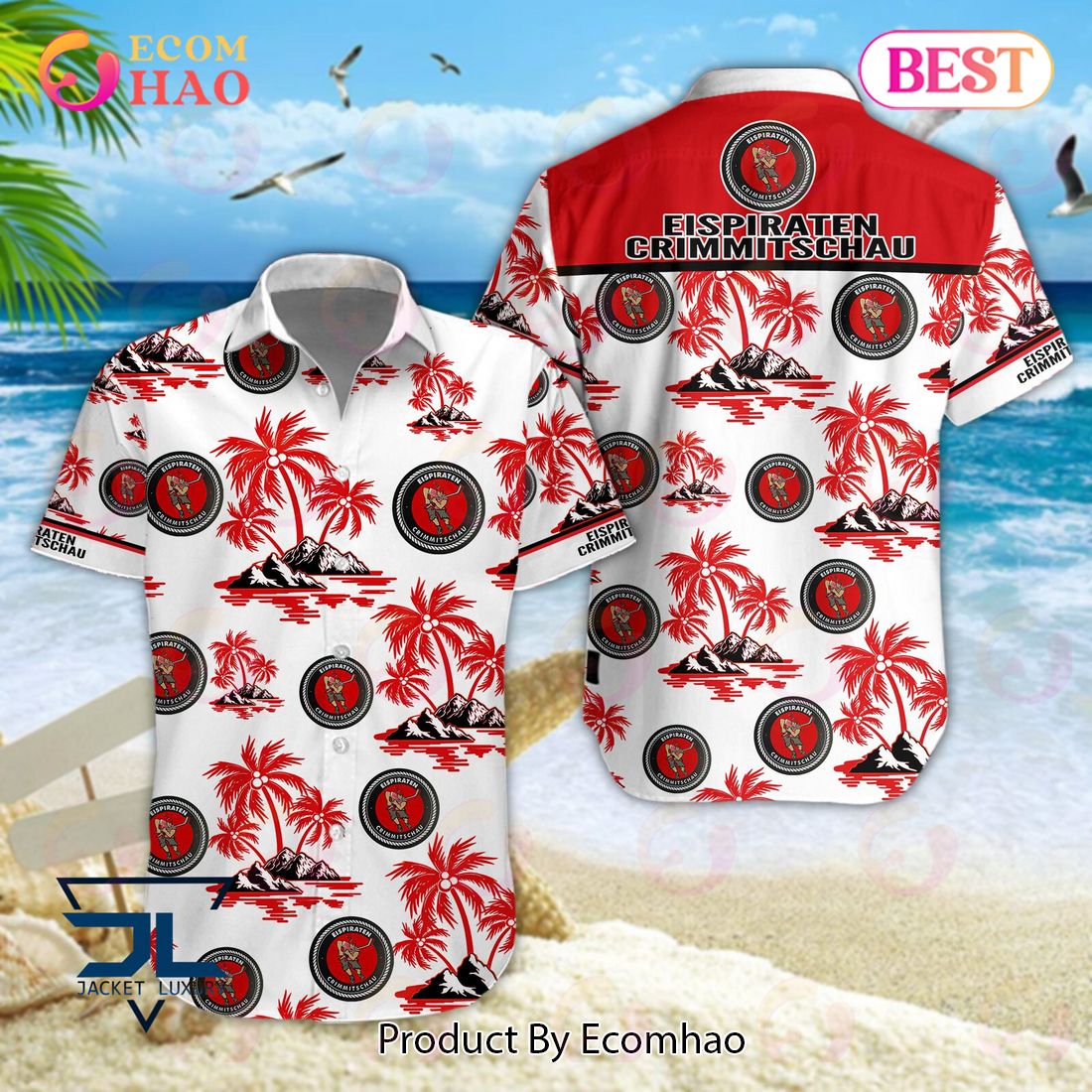 ETC Crimmitschau PENNY DEL und DEL 2 Hawaiian Shirt